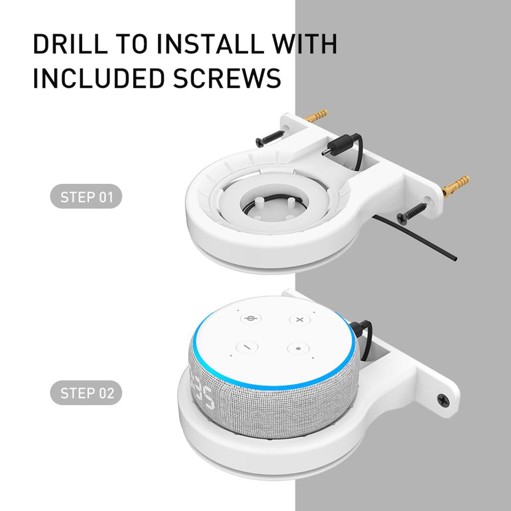 Wall Mount Stand for  Echo Dot Smart Speaker Outlet Holder for Echo Spot