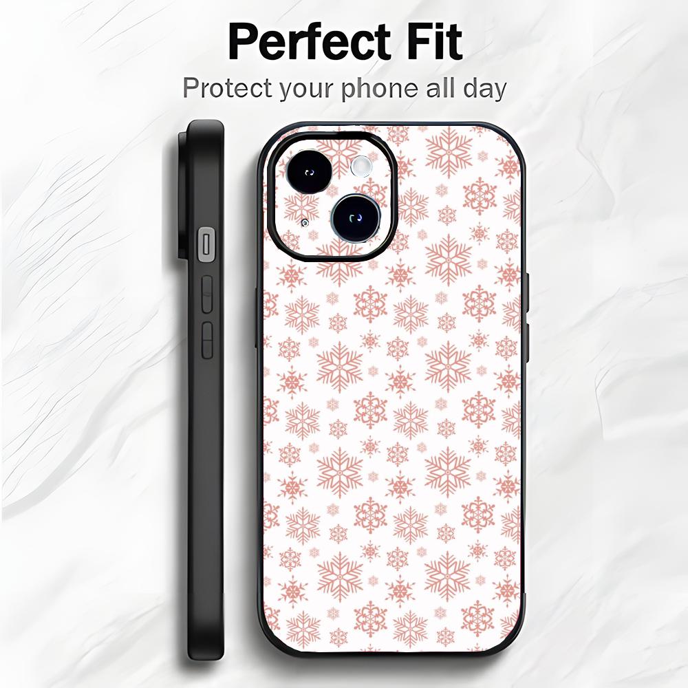 Christmas Santa Claus Snowflake Art Phone Case Phone Case Soft Packaging Lightweight For iPhone17 16 15 14 13ProMax