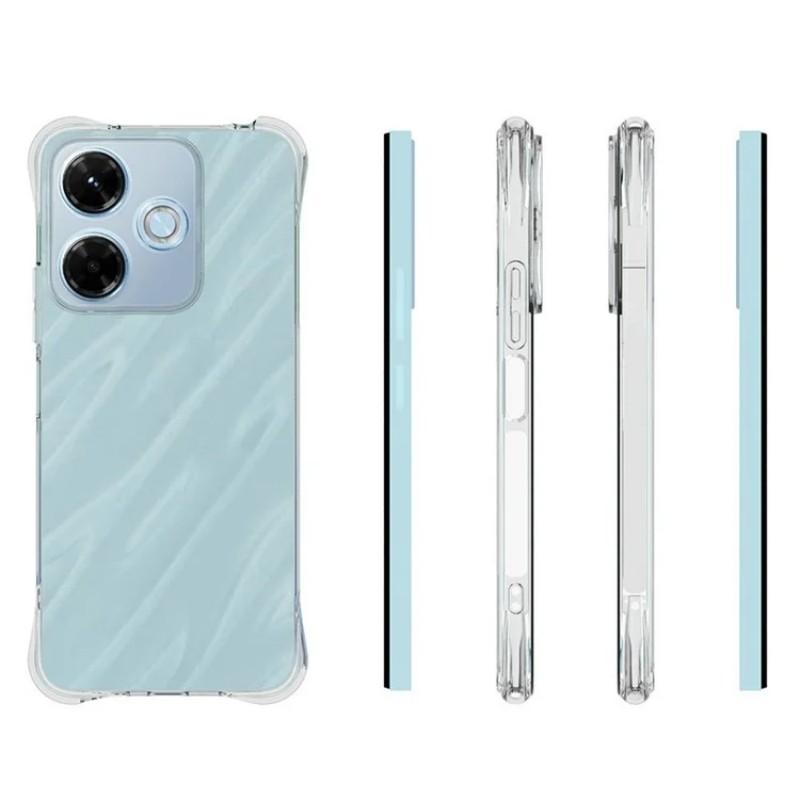 For Xiaomi Redmi 13x 4G Clear TPU Case WANLONFENG TM Series 2.0mm Phone Back Cover