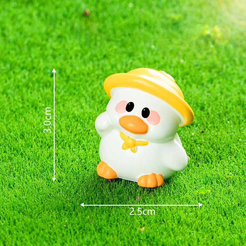 Cool Cartoon Little Duck Decorations Miniature Figurines Creative DIY Home Decoration Accessories Desktop Ornaments Gifts