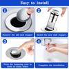 Bouchon lavabo pop-up - AIMOONSA - 2 pièces - Inox 304 - Universel 32-40 mm - Avec crépine