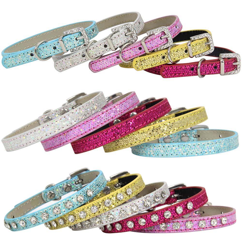 Creative Cross-Border Style Cat & Dog Collar with Flash Claw Diamond Design