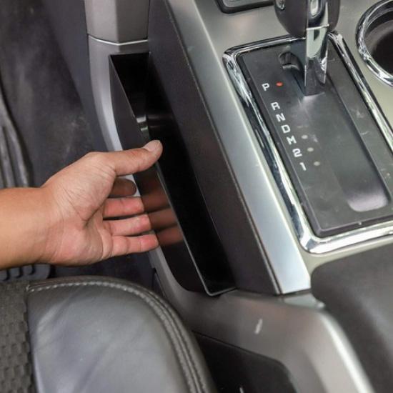 Schalthebel Seitenablage Box Konsolenfach Organizer für Ford F150 2009-2014