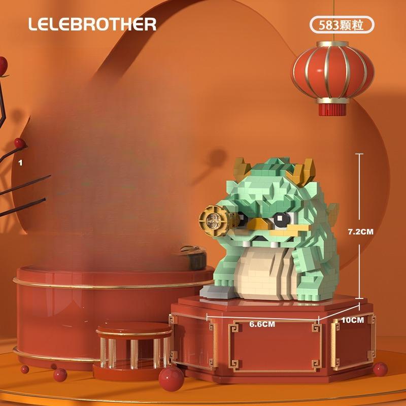 Tiny Particle Building Blocks Dragon, Trendy Children'S Educational Assembly Toys, Gifts And Ornaments.