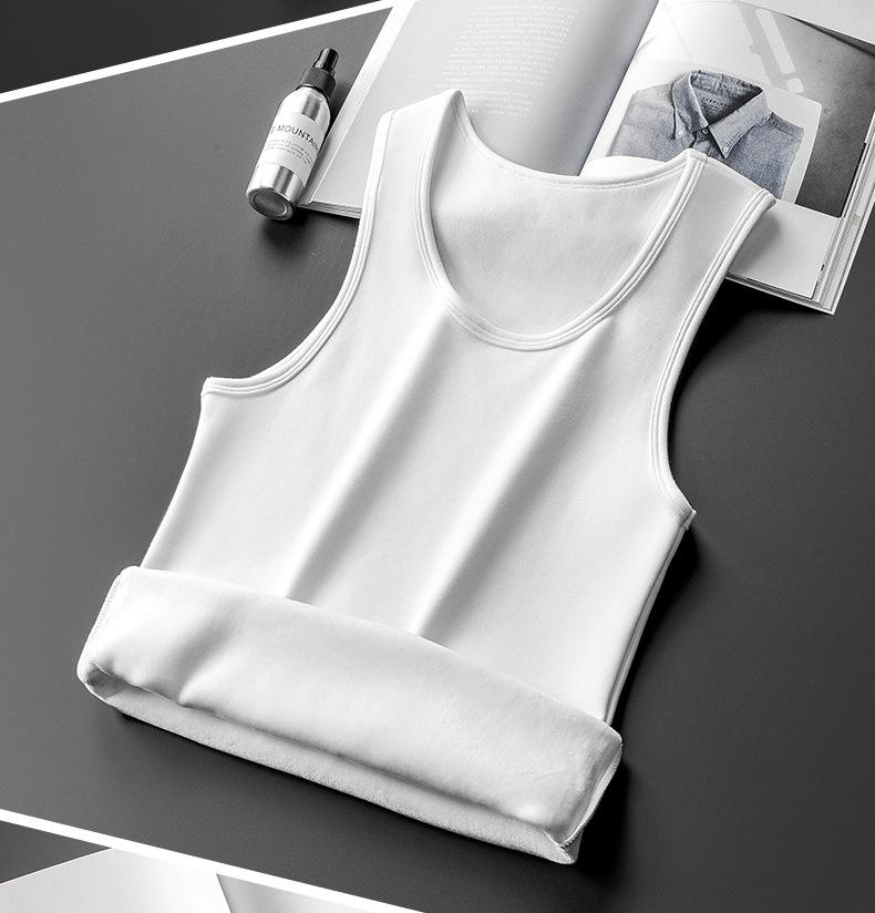 Men's Fleece-Lined Thermal Vest - Sleeveless Winter Layer