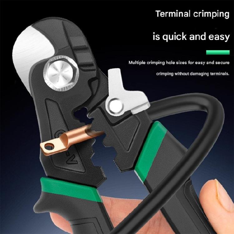 Industrial 7 Inch Cable Cutter Snips For 6mm Steel Wire High Carbon Blade Comfortable Nonslip Handle Ergonomic Design