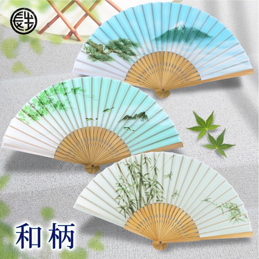 Folding Fan Japanese Traditional Japanese Japanese Boxed [Osaka Choseido] Men's - Stylish, Business, Style, Accessories, Festival, Pattern, (Ayu Fish)