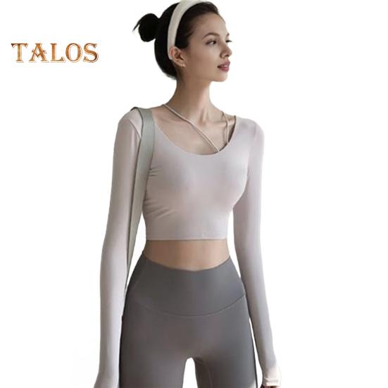 

Внутренняя подкладка для йоги, женская сексуальная спинка, длинный рукав, йога, спортивная, высокоэластичная, для фитнеса, бега, тренировок, футболка, мягкая, дышащая, спортивная одежда для S белый