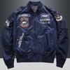 Men's Korean Style Embroidered Pilot & Baseball Jacket, Plus Size Workwear, Trendy Spring/Autumn Brand.