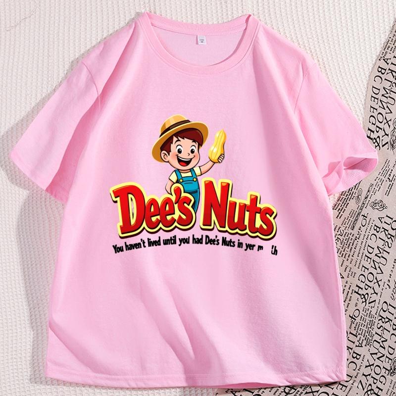 Love Dees Nuts Printed T Shirt Causal Fashion Printed Cotton Tshirt Round Neck Short Sleeve Tee Oversized Tshirt Clothing