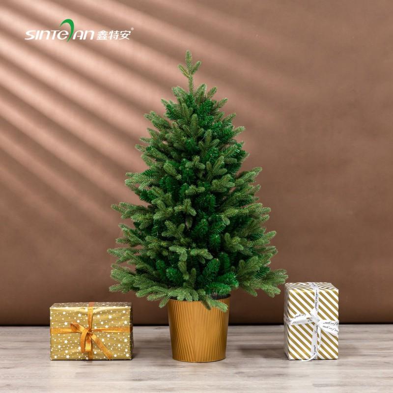 Desktop Christmas Tree Set PE Material Snowy 45-120cm Tabletop Holiday Decor