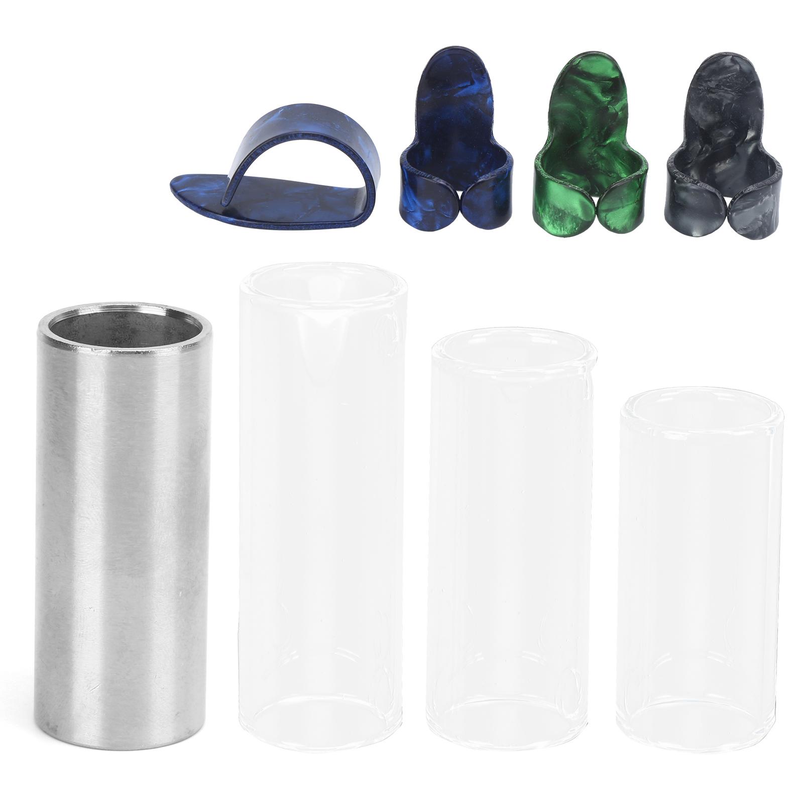 

Набор слайдов для электрогитары Слайд-бар Стик Трубка Блок Медиаторы Аксессуары для инструментов