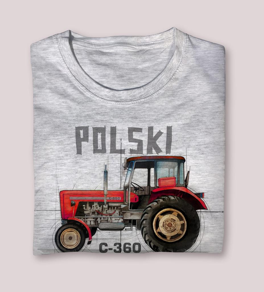 T-shirt Ursus C360 Trattore Fabbricato in Polonia Estate Cotone Manica Corta Girocollo Uomo Nuova S3XL