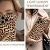 For iPhone 17 Pro Max Case Leopard Print PU Leather Coated PC + TPU Electroplating Phone Cover