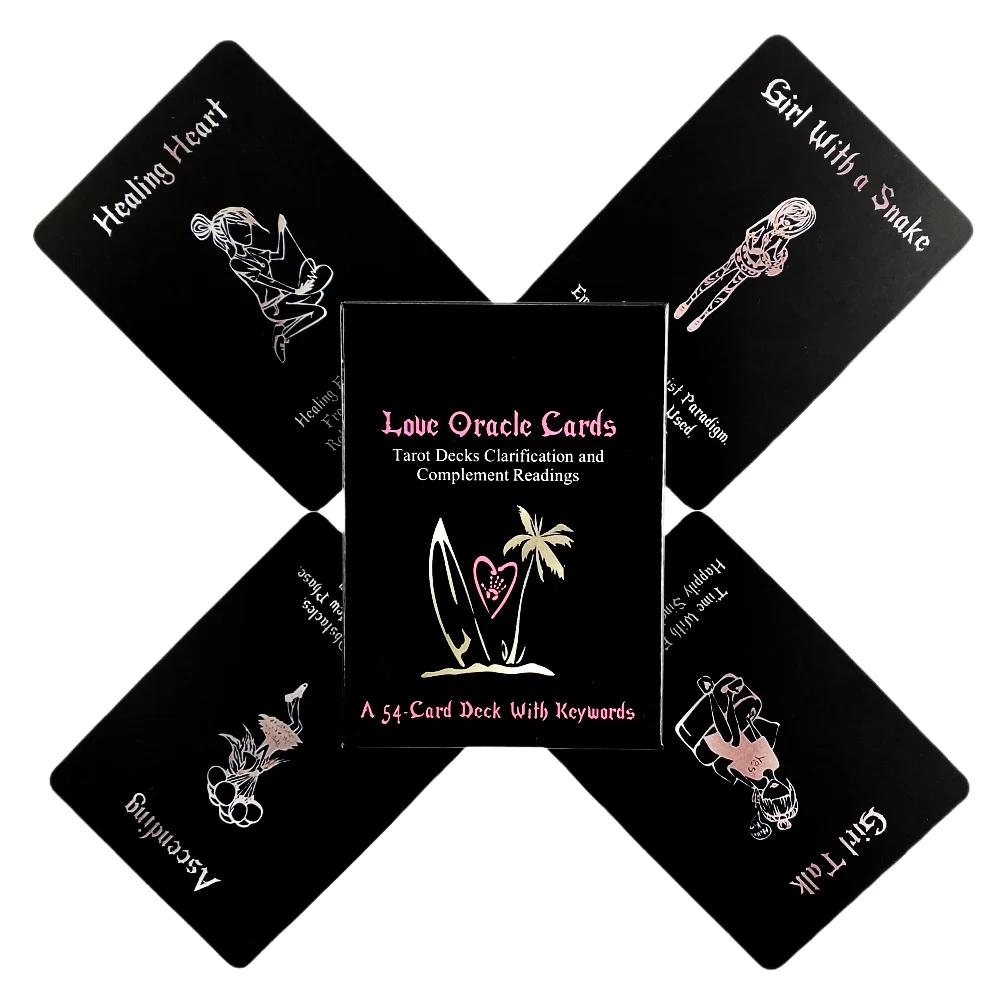 Island Time Love Oracle Cards Black Tarot Card Divination Board Game Party Deck