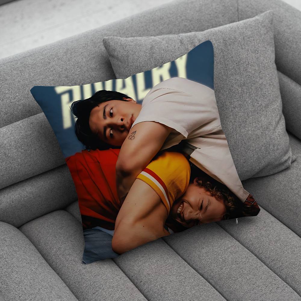 Beliebte TV-Heiz-Rivalität Kissenbezug Quadratisch Doppelseitiger Druck Kurzer Plüsch Sofa-Kissenbezug Schlafzimmer Nachttischkissen
