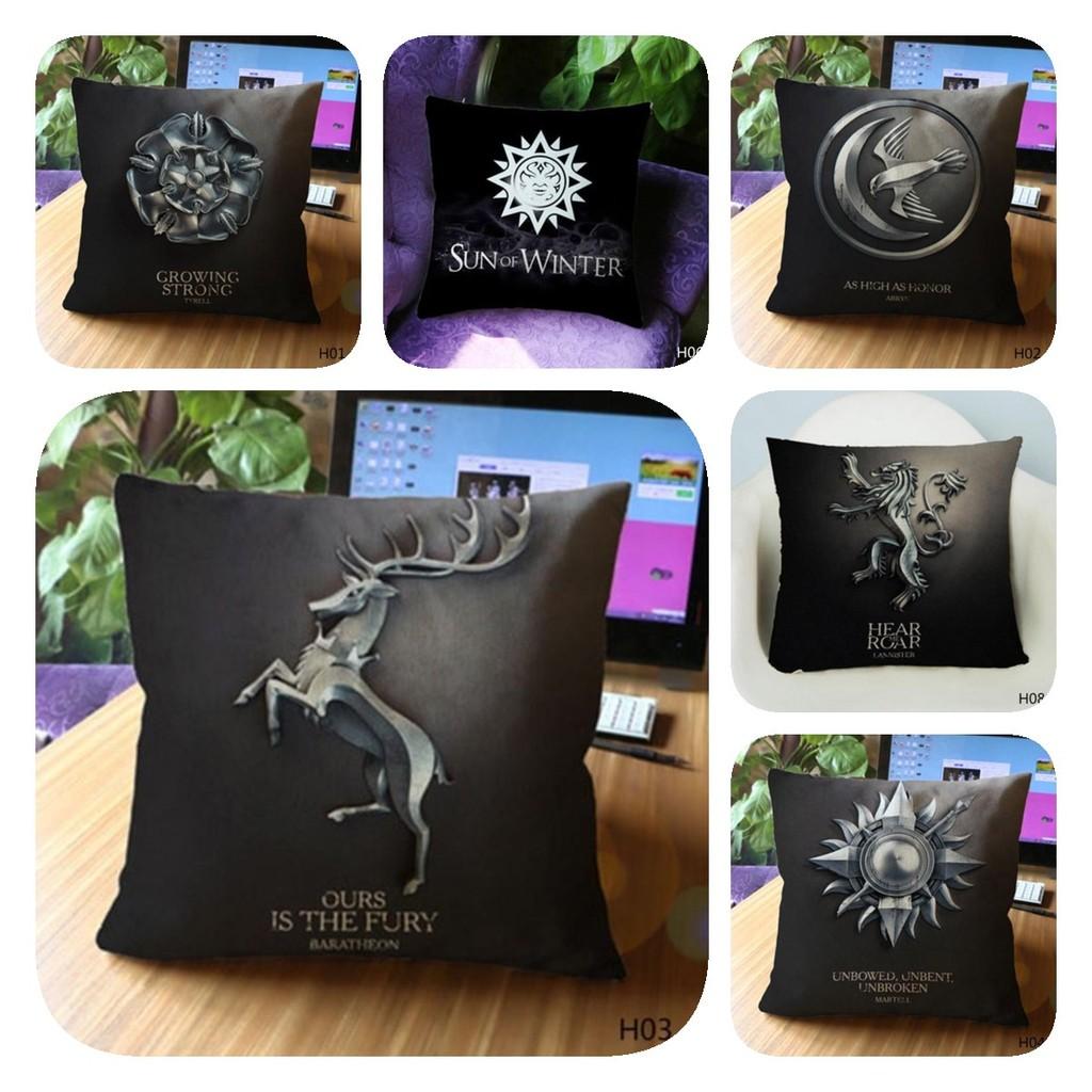 Of Game Thrones Cotton Linen Blend Pillow Case Decoration Household Gift Goods