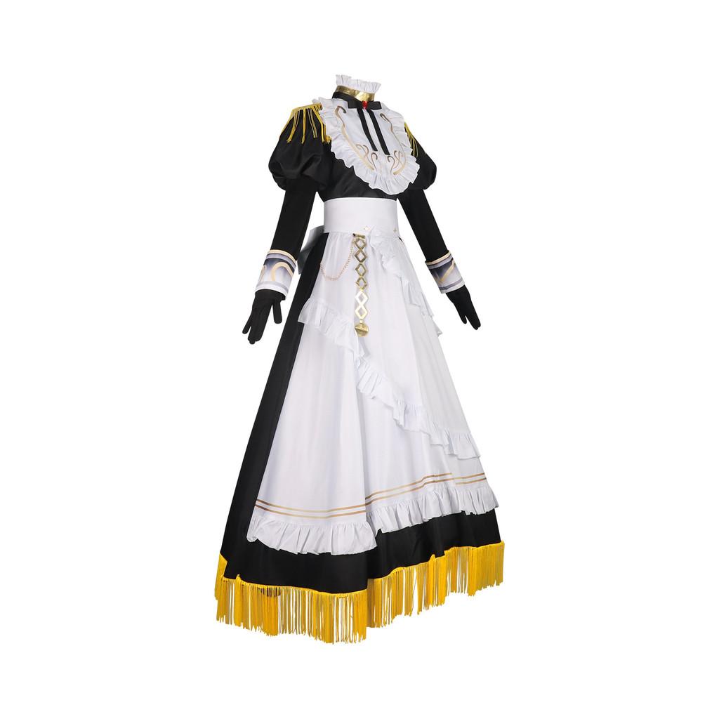 Playing Death Game To Put Food On The Table Cosplay Costume Red Girl Maid Dress For Anime Role Play