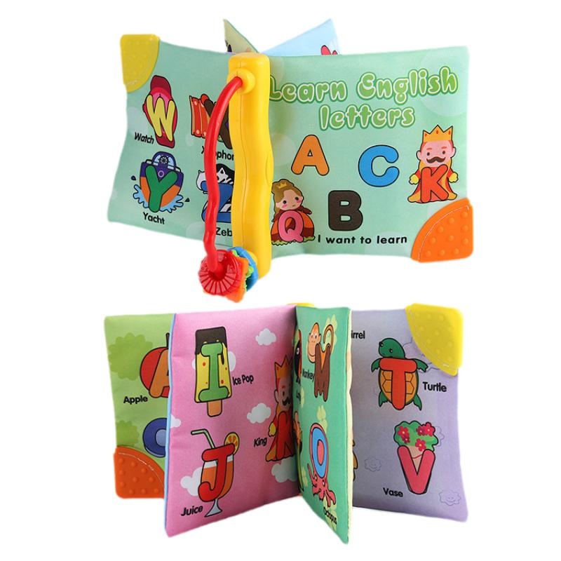 

Educational Soft Baby Cloth Book Emotional Visual Intellectual Development Letter