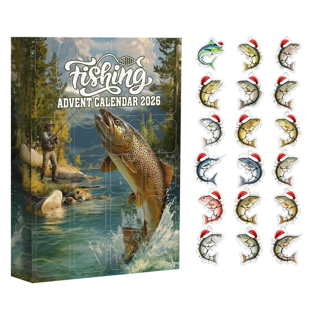 2D Acryl Angel-Schlüsselanhänger Set - Anhänger für Angler, Dekorative Geschenksammlung