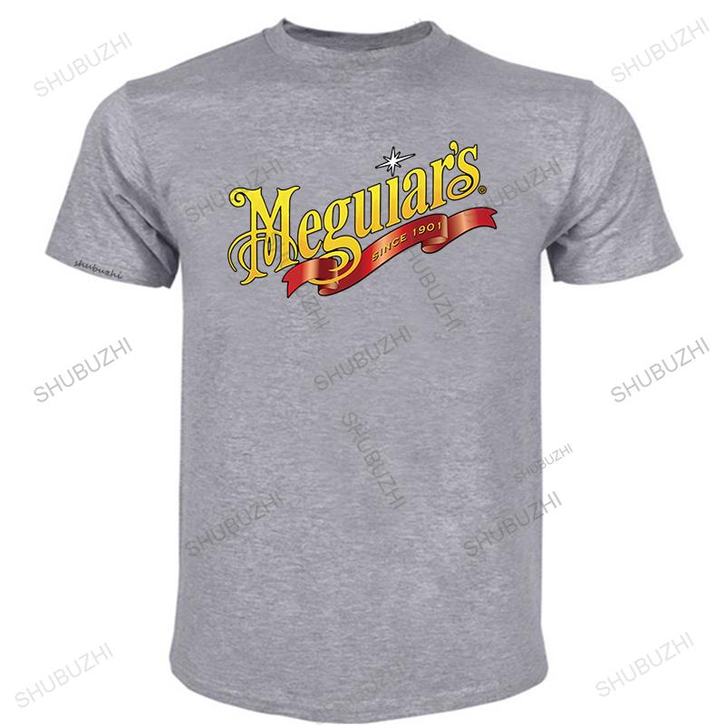 Mode Freizeit T-Shirts Meguiars Automobil Auto LKW Autoteile Cooler Used-Look Marken-T-Shirt Sweas Rundhals Maßgeschneidert