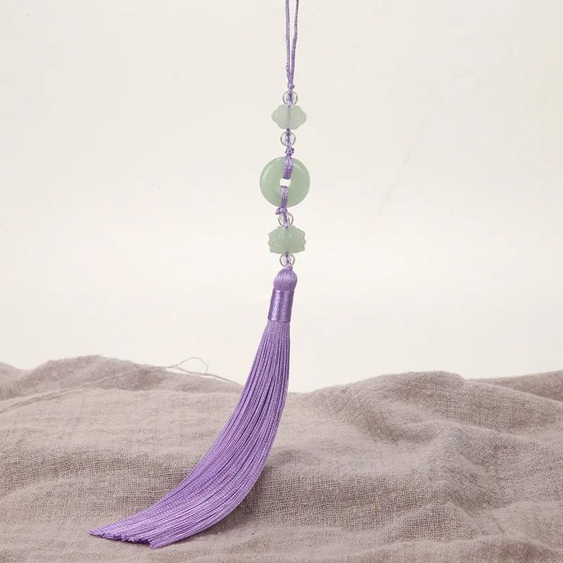 2Pcs Imitation Chinese Knot Tassels DIY Curtain Clothes Bag Craft Supplies Classical Style Tassel Pendant 13cm Beaded Fringe