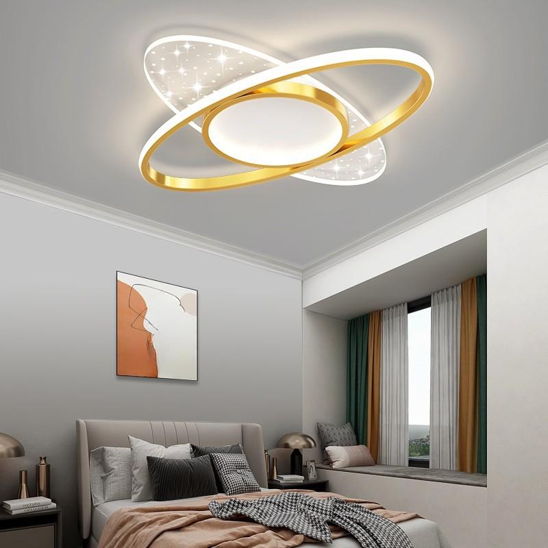 

Потолочные светильники Современные простые гостиная спальня кабинет золотая акриловая люстра внутреннее освещение декор светильники золотой