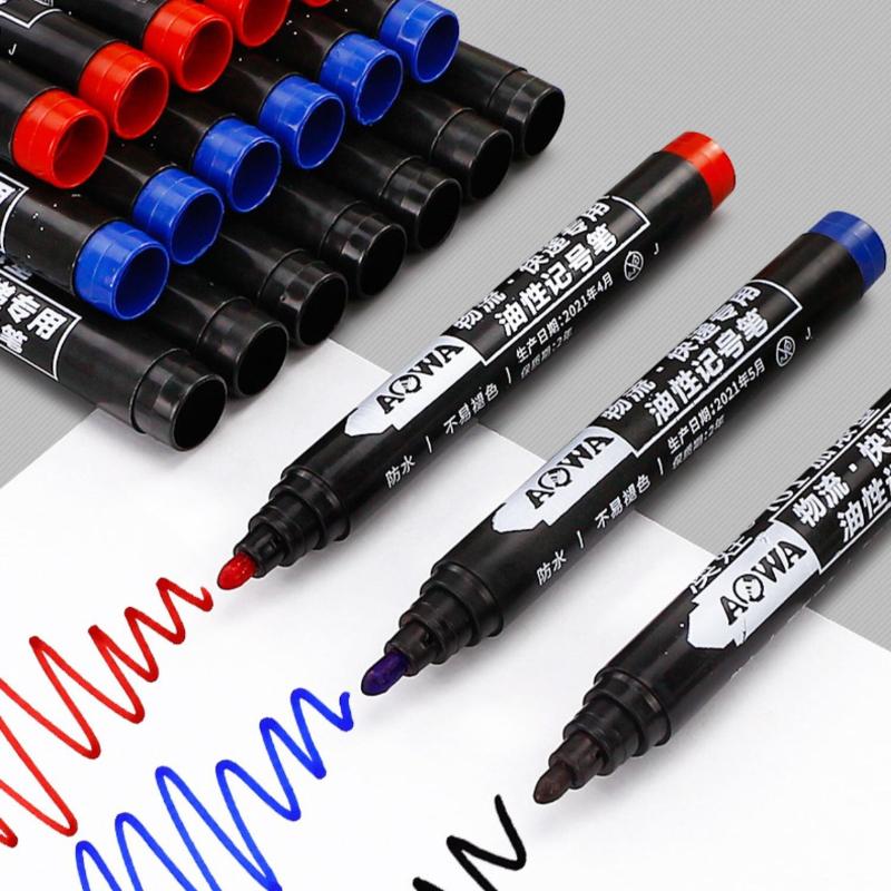 1/5/10 PCS Concentrated Oil Marker Pen Large Capacity Waterproof Office Marker Pen