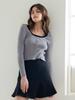 WEDNESDAY DELIGHT Wed_Fake Two-Piece Knit_Gray