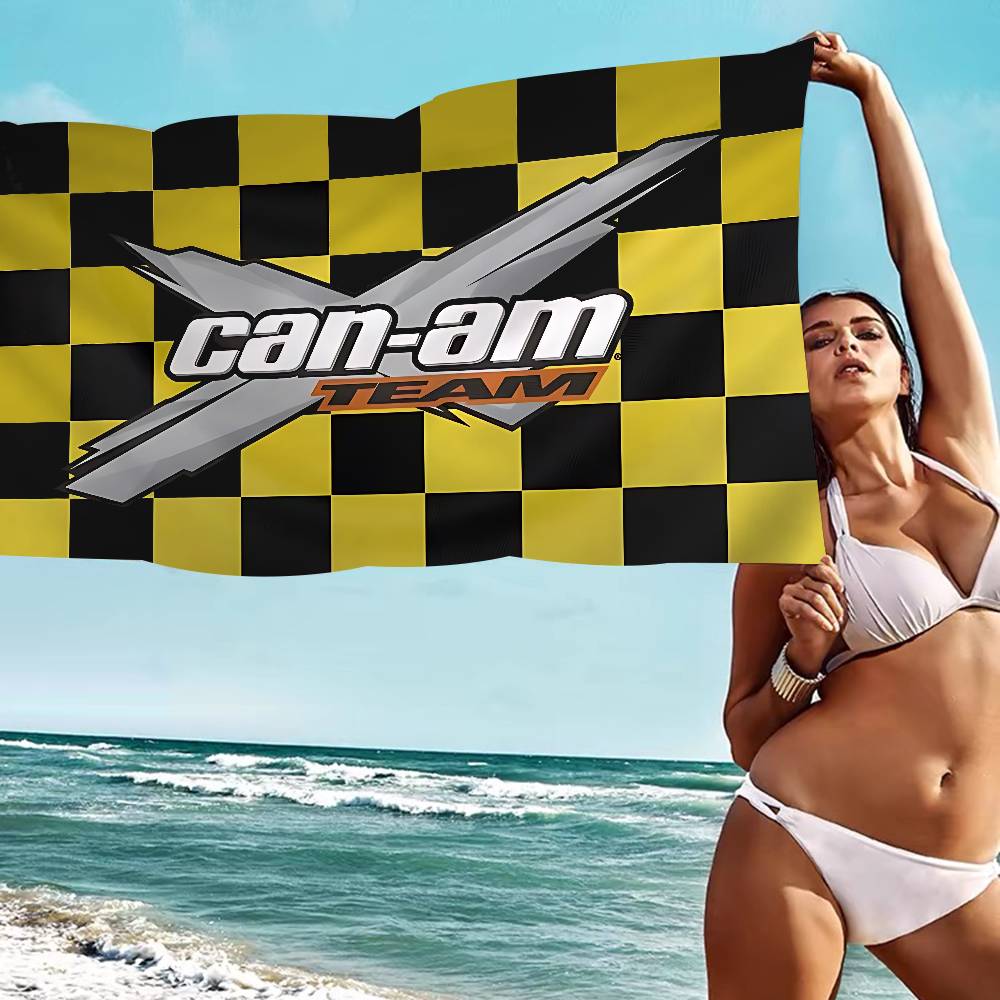 Can-Am Spyder Logo Microfiber Blanket Quick Drying Beach Towels Oversized Printing Super Absorbent Pool Towel Blanket