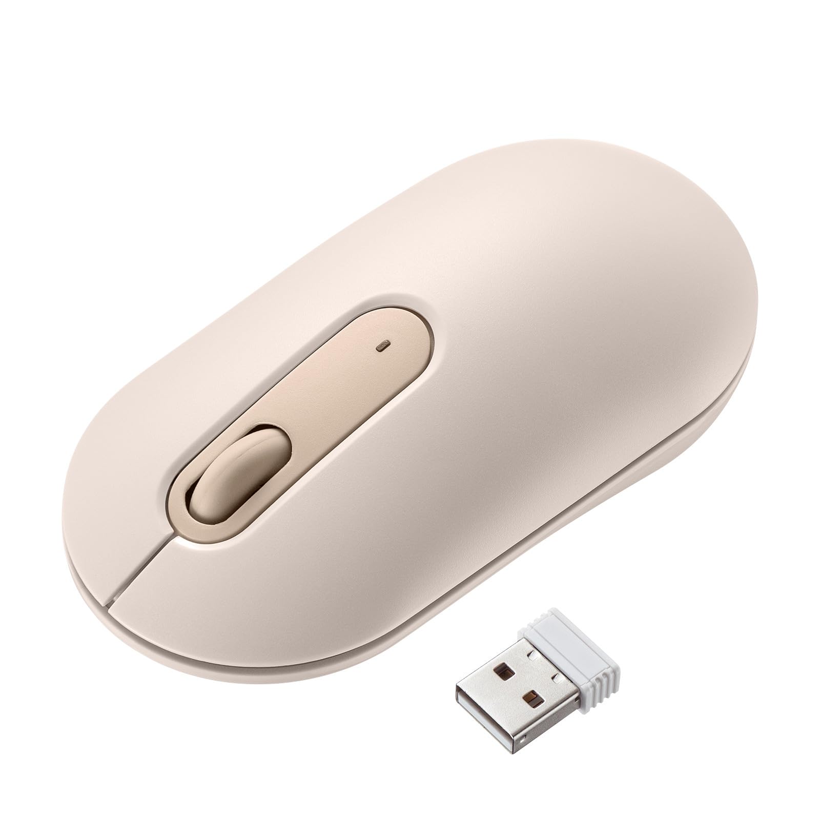 

Sanwa Supply Quiet Wireless Mouse (Beige) MA-WBS327BG