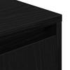 Nightstand with LED Lights Black 38x34x65 cm