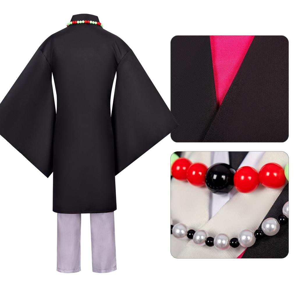 Demon Slayer Kimetsu No Yaiba Doma Cosplay Costume For Kids And Adults Polyester Material With Character Hat For Anime Role Play