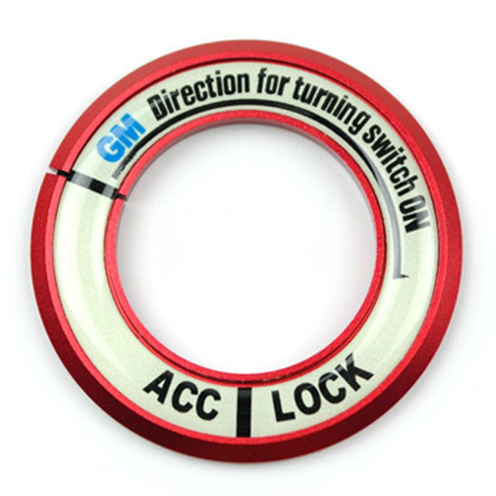 Culoare opțională Lumină de vedere pe timp de noapte Luminoasă Autocolant pentru comutator de aprindere Decor strălucitor pentru inel de cheie cu model Ford pentru Chevrolet