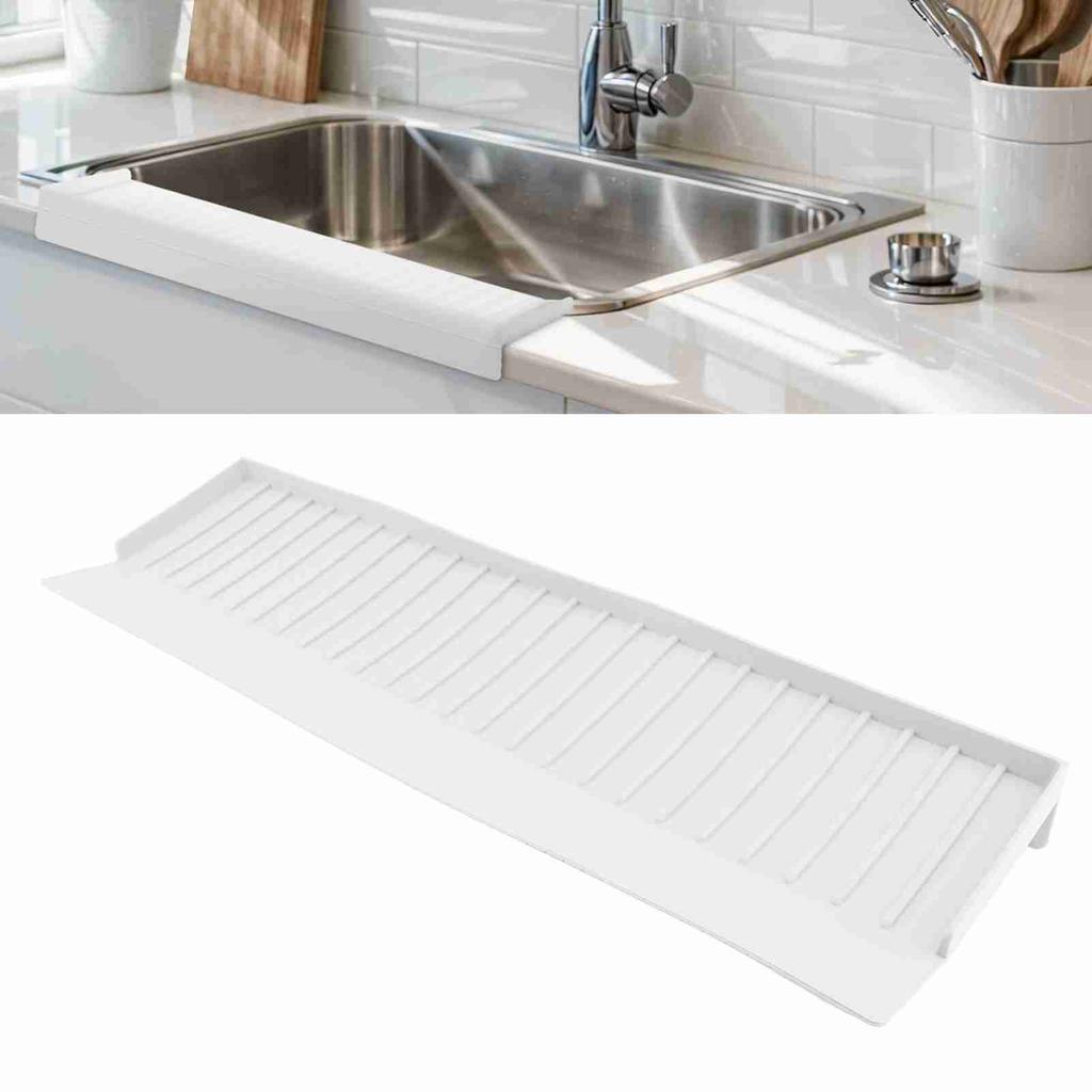 Sink Edges Protector Expandable Silicone Splashproof Mat Multipurpose Countertop Guard for Kitchen Bathtub Sinks