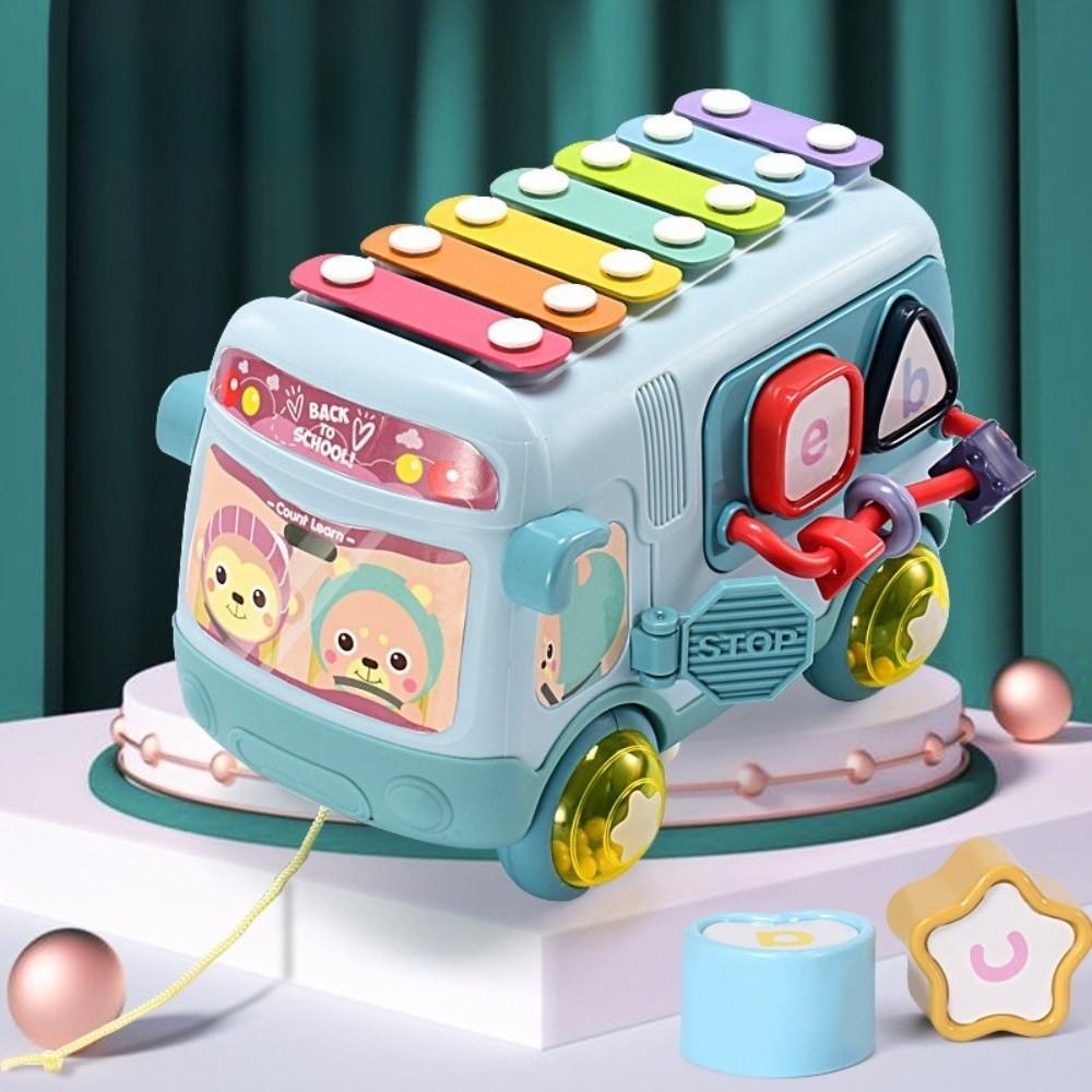 12 In 1 Fun Bus Toys Puzzle Children's Music Toys New Learning Educational Toy  Outdoor Indoor