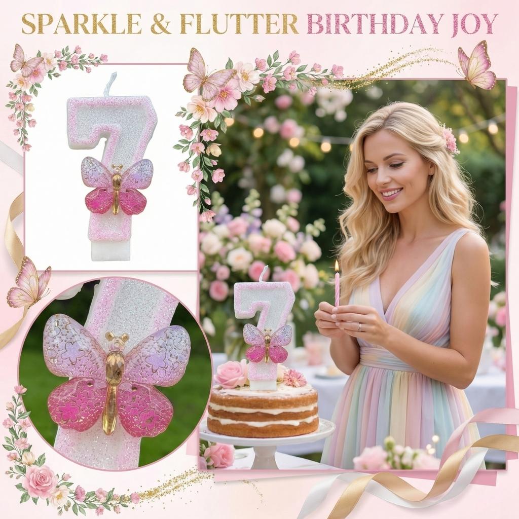 Fashion Cartoon Creative Birthday Candles Party Digital Candles