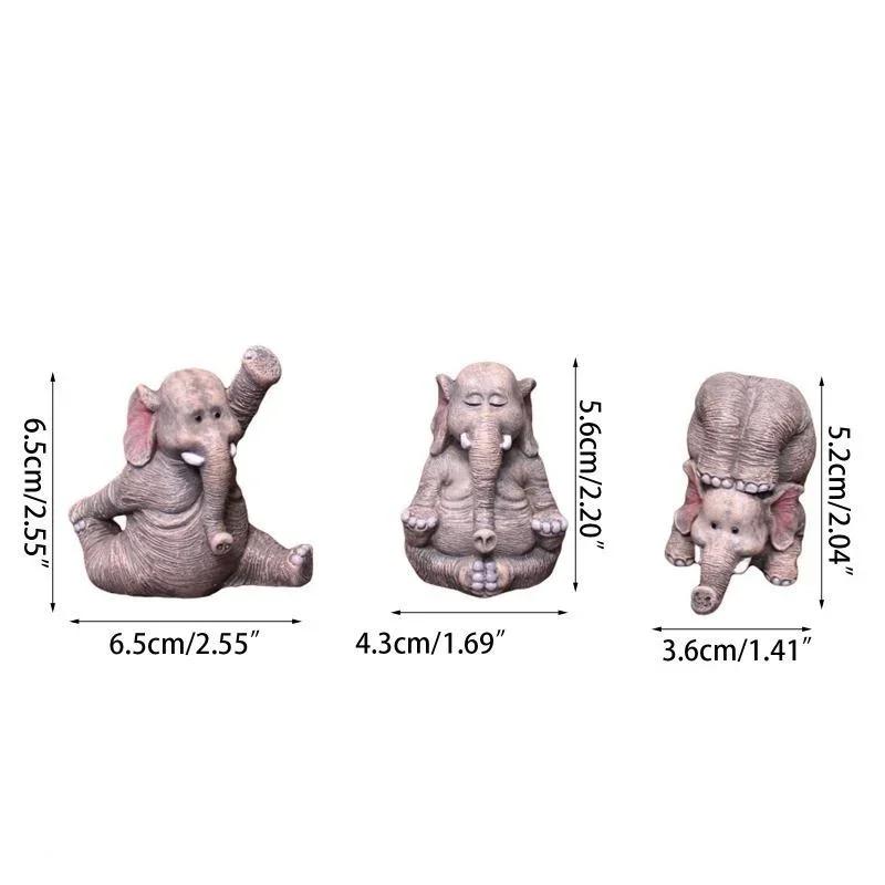 Trendig Stil Ny Hemdekoration Elefant Bläckfisk Harts Ornament Enkla Moderna Hantverk Harts Utsmyckningar