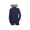 Adidas Solid Color Logo Print Crew Neck Sweatshirt Women Sweatshirts Blue HT1274