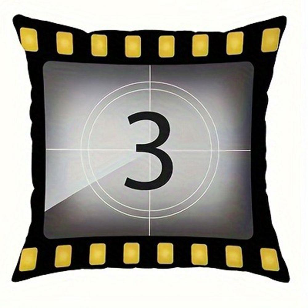 

Подушка декоративная с принтом попкорна, для дома, на диван, для гостиной, кинотеатра, полиэстер, на молнии 16x16Inch