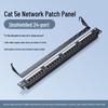 Dorewin 1U 24-Port Cat5e Unshielded Network Patch Panel