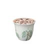 Set von 6 Arabischen Keramik-Kaffeetassen (70ml) - Mini Kava Design in Grün und Grau