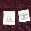 Armani Exchange Long Sleeve V Neck Knit L Purple Sweater Logo Women Used