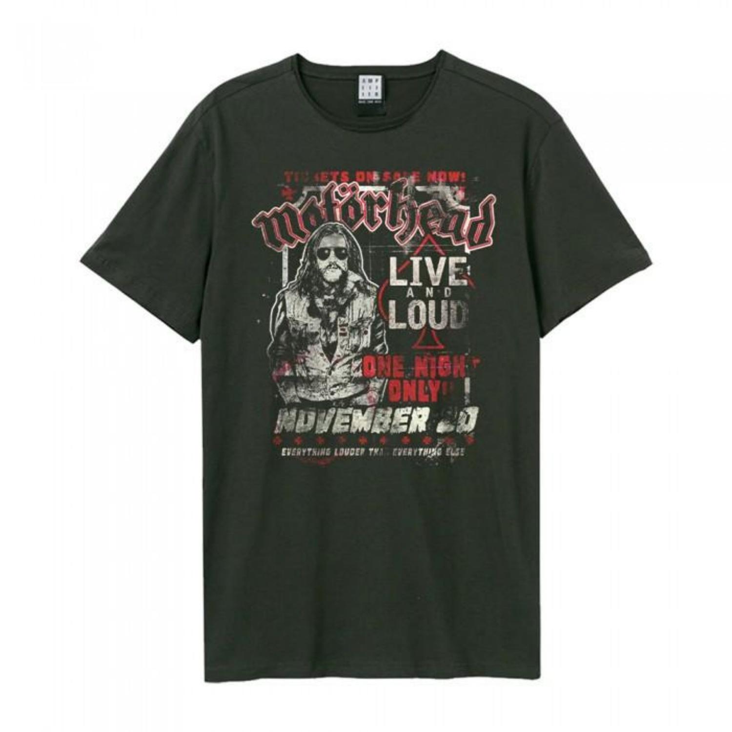 Amplified Unisex Adult One Night Only Motorhead T-Shirt S
