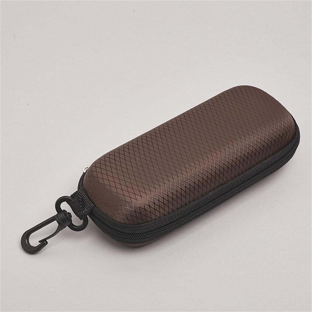 1pc Portable EVA Glasses Case with Carabiner Hook Colorful Sunglasses Hard Case Zipper Eyeglasses Protector Box Holder New 2025