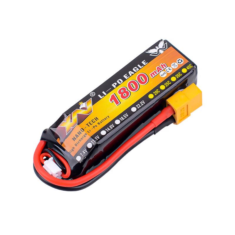 Qishao 11.1V 3S 1800mAh 25C LiPo Battery for RC Models