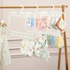 Sock Drying Rack with Windproof Clips Strong Load-bearing Portable Space-saving Sock Underwear Hook Hanger