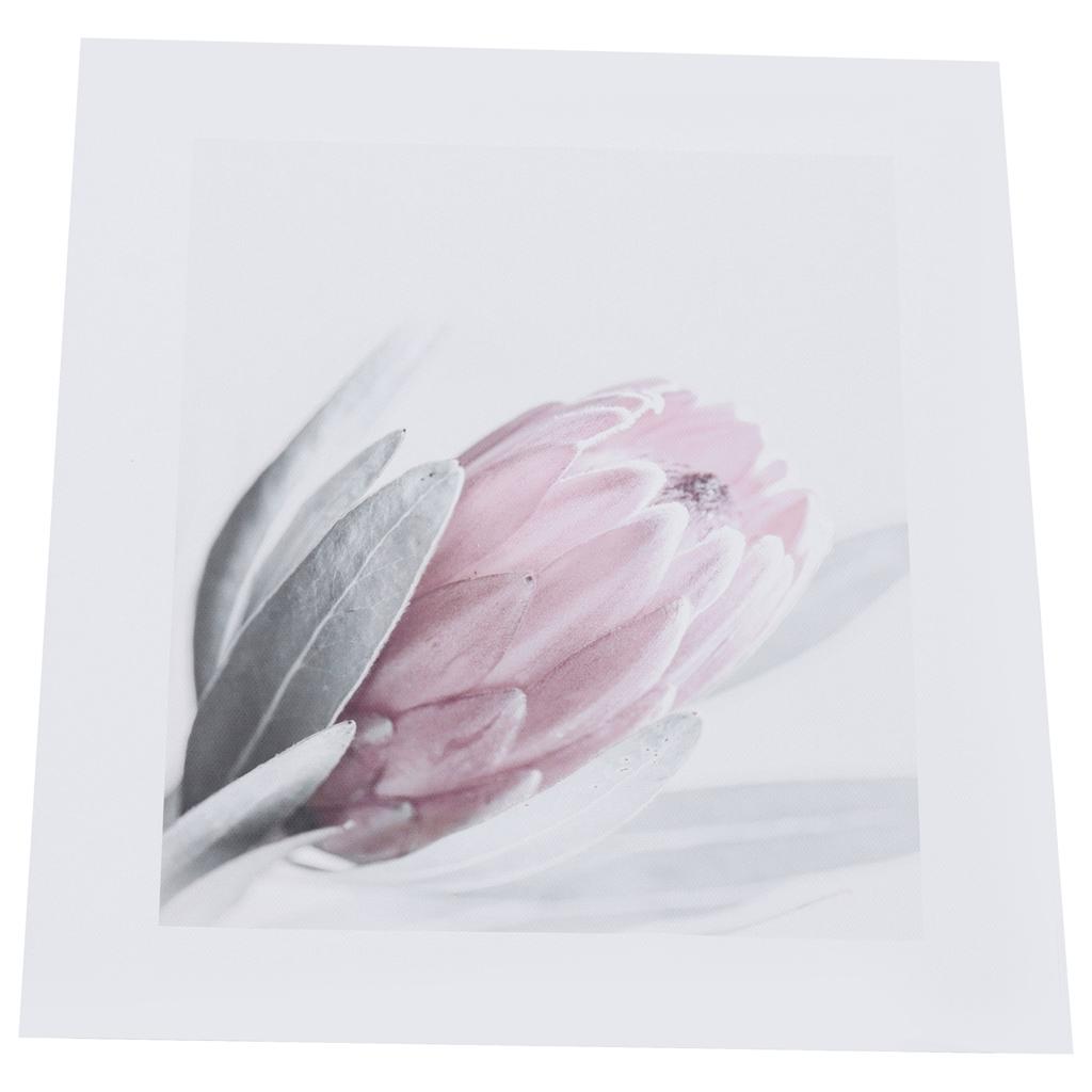 Rahmenloses rosa Blumen Leinwand Wanddekoratives Bild für Schlafzimmer Wohnzimmer Büro Küche