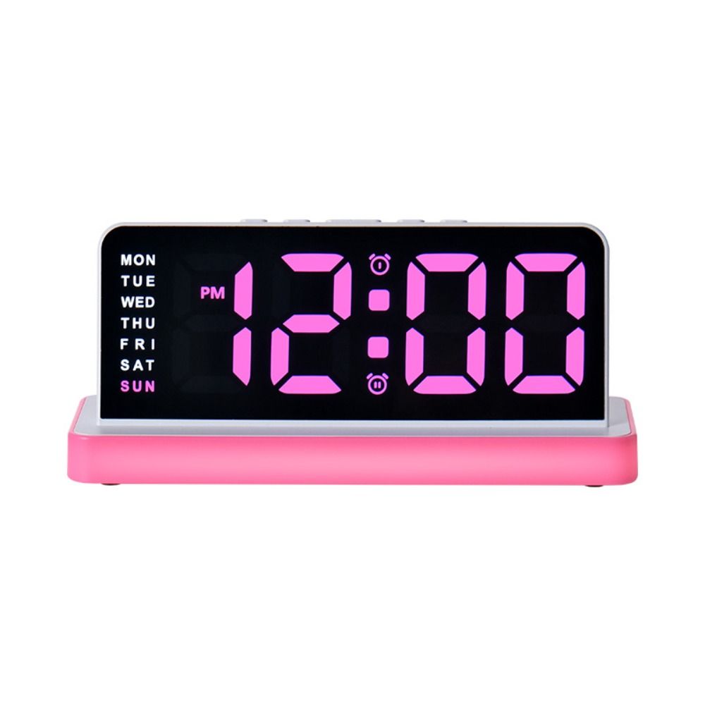 New Large-screen LED Electronic Clock Multi-functional Temperature Alarm Clock Calendar DST Display Table Clock for Bedroom