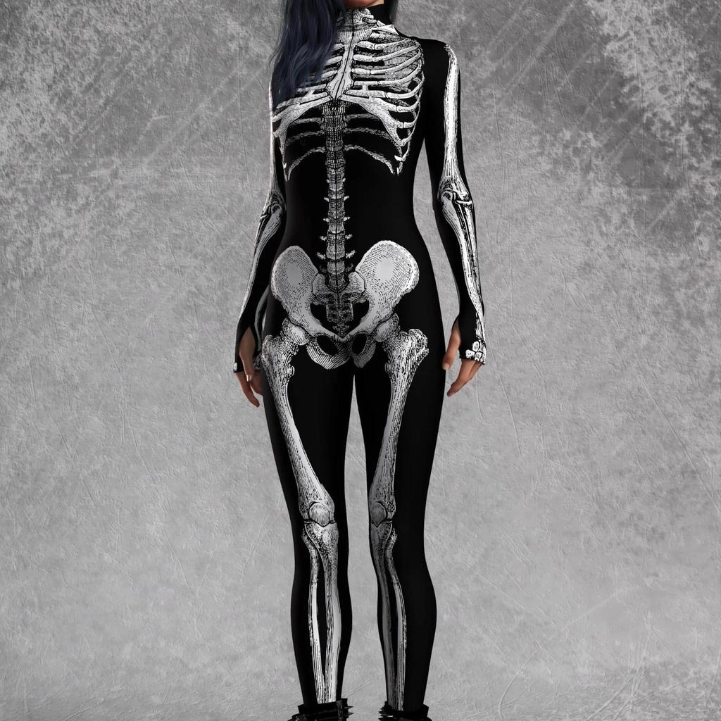 Unisex Cyberpunk 3D Digital Print Halloween Party Role-Playing Outfit for Women and Men Cosplay Costume Carnival Jumpsuit